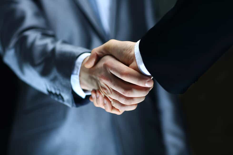 Two Business Men Shaking Hands